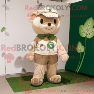 Mascot character of a Beige...