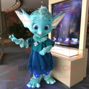 Cyan Tooth Fairy mascotte...