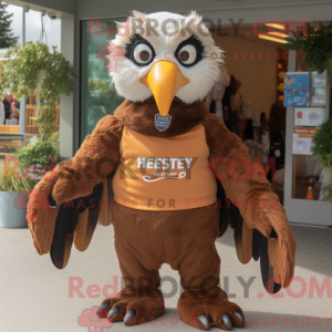 Mascot character of a Brown...