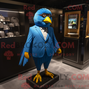 Mascot character of a Blue...