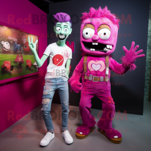 Magenta Zombie maskot...