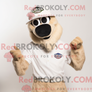 Mascot character of a White...