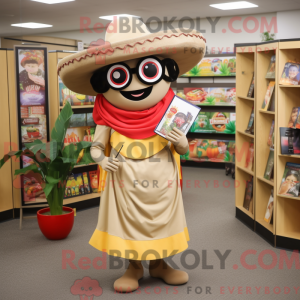 Mascot karakter van een Tan...