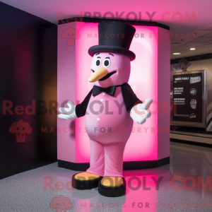 Mascot character of a Pink...
