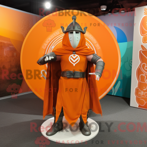 Maskotkarakter af et orange...