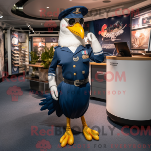 Mascot character of a Navy...