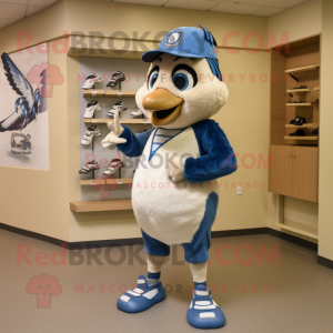 Cream Blue Jay maskot...