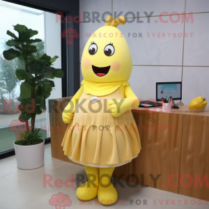 Mascot character of a Lemon...