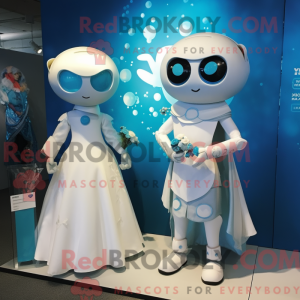 Maskottchen einer Cyan...