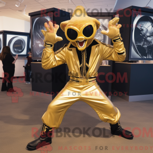 Maskotfigur av en Gold...