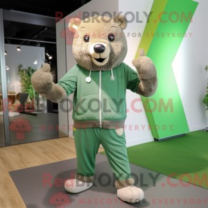 Personnage mascotte d ours...