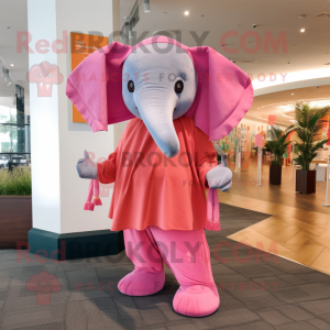 Pink Elephant mascotte...