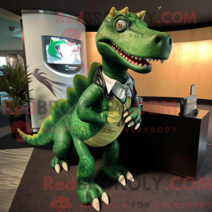 Mascot character of a Green...