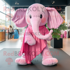 Pink Elephant maskot...