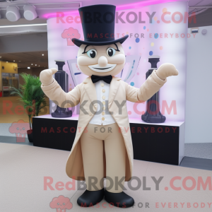 Mascot character of a Beige...