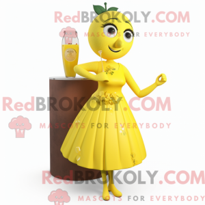 Mascot character of a Lemon...