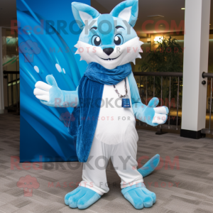 Sky Blue Lynx maskot...