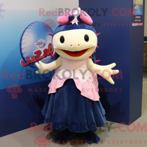 Mascot character of a Navy...