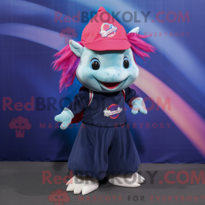 Mascot character of a Navy...