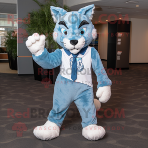 Sky Blue Lynx mascotte...