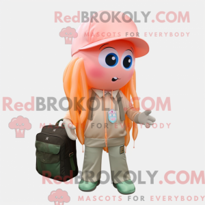 Mascot character of a Peach...