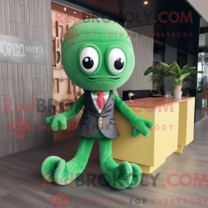Mascot character of a Green...