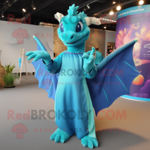 Cyan Dragon mascotte...