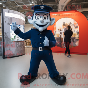 Mascot character of a Navy...