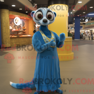 Mascot character of a Blue...