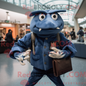 Mascot character of a Navy...