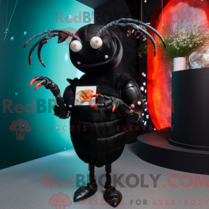 Mascot character of a Black...