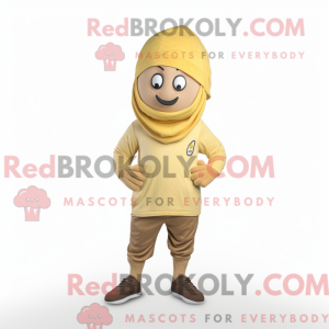 Mascot karakter van een Tan...