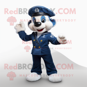 Navy Acrobat maskot kostume...