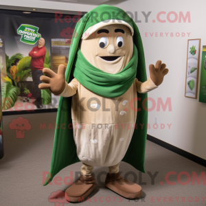 Mascot character of a Tan...