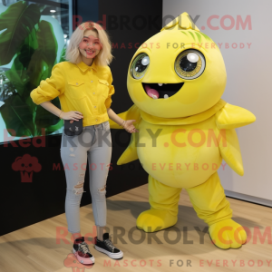 Mascot character of a Lemon...