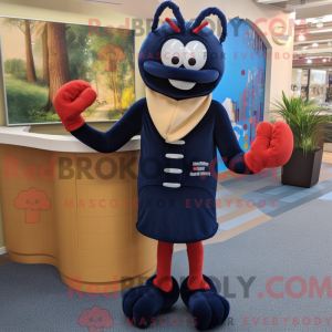 Maskottchenfigur eines Navy...