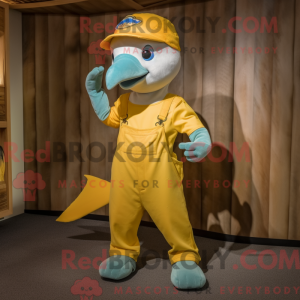 Mascottefiguur van een...