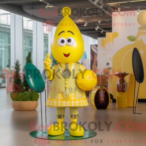 Mascot character of a Lemon...