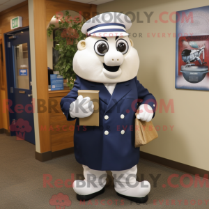 Mascot character of a Navy...
