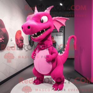 Máscara de cor magenta...