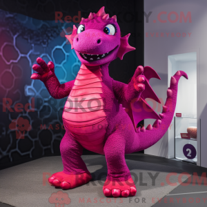 Máscara de cor magenta...