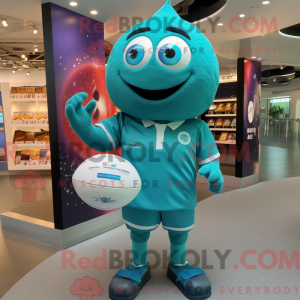 Postava maskota Teal Rugby...