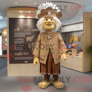 Mascot karakter van een Tan...
