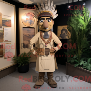 Mascot karakter van een Tan...