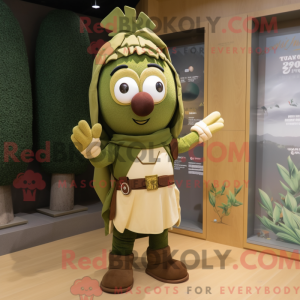 Mascot character of a Olive...