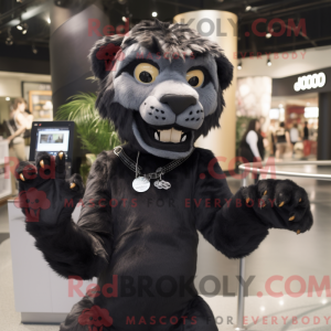 Mascot character of a Black...
