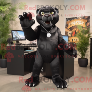 Mascot character of a Black...