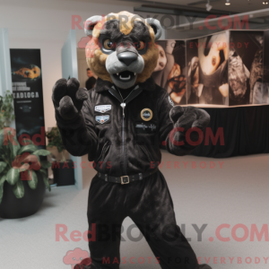 Mascot character of a Black...