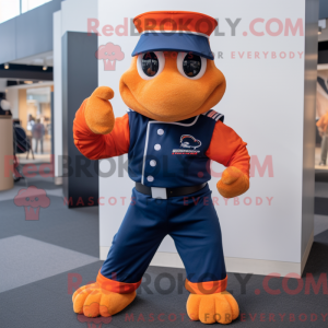 Mascot character of a Navy...