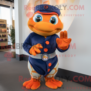Mascot character of a Navy...